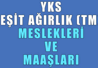 yks eşit ağırlık meslekleri